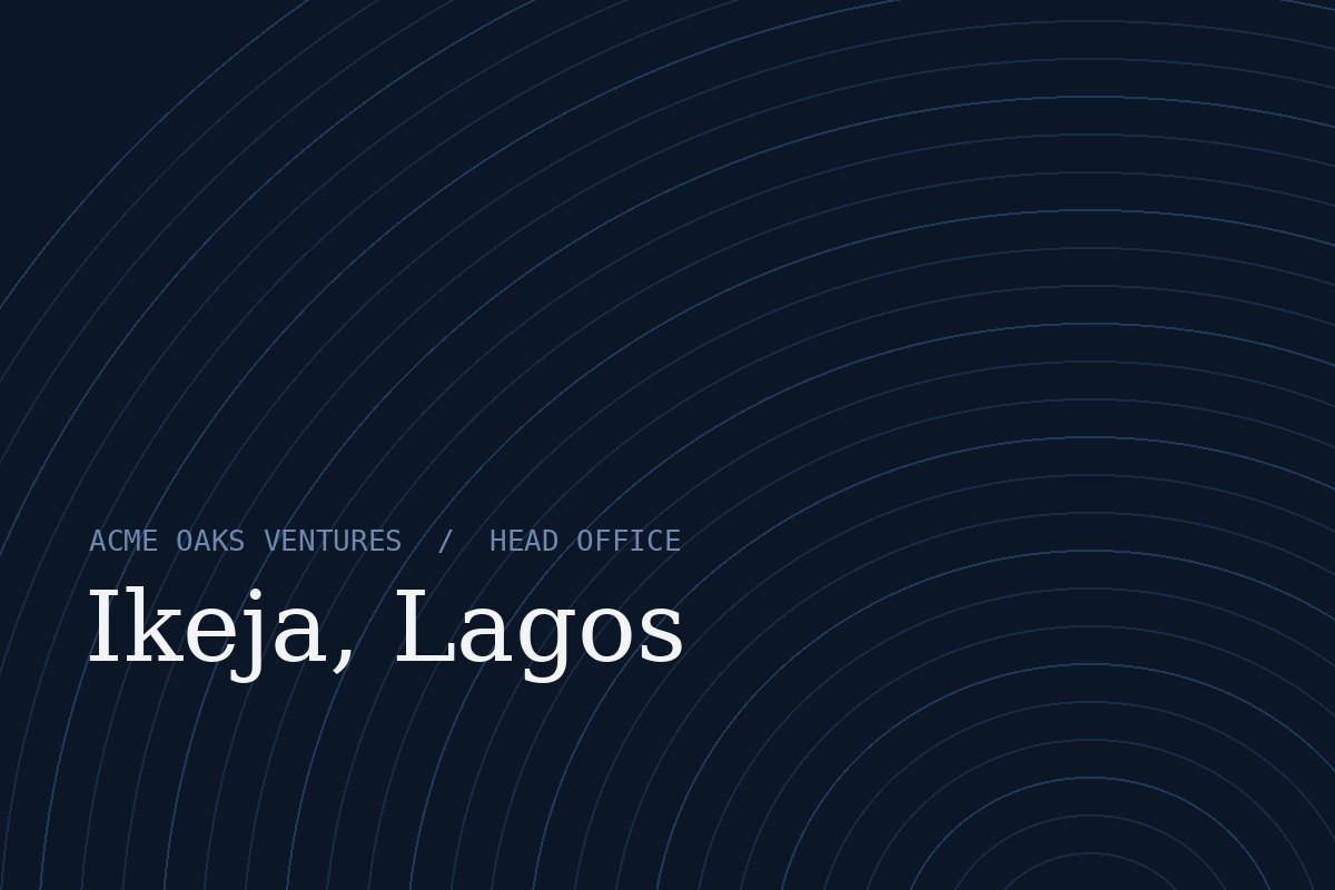 Acme Oaks Ventures Lagos office in Ikeja